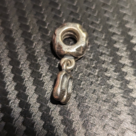 Pandora Sterling Silver Ballerina Shoes Charm - Picture 3 of 5